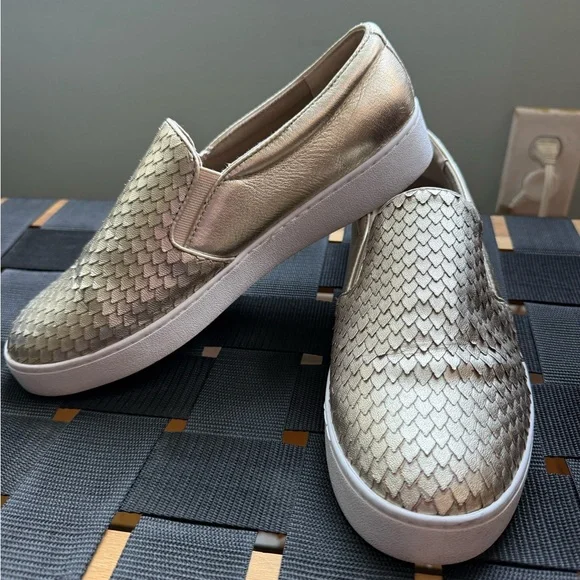 Vionic Gold Slip-On Women Shoes - Picture 1 of 8